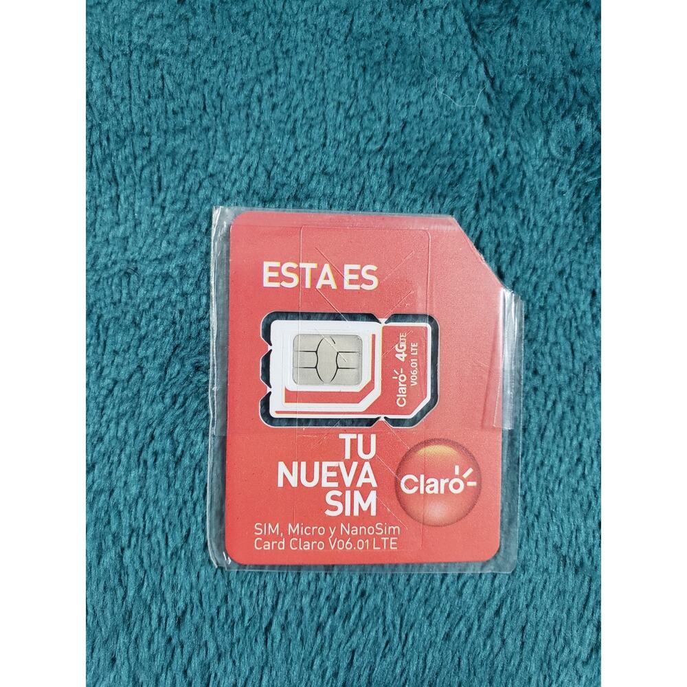 Claro 4G LTE Dominican Republic Travel Sim Card Chip Pre Paid Prepago